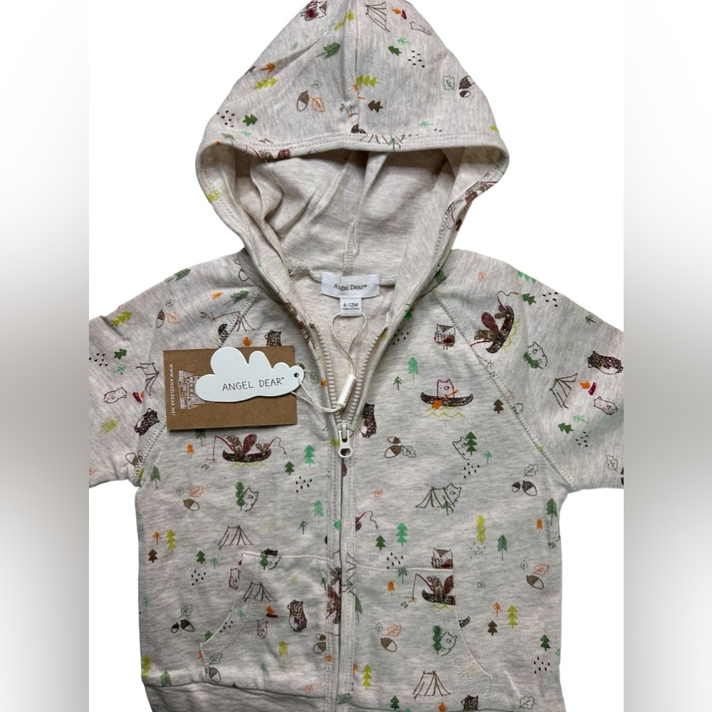 NORDSTROM/ANGEL DEAR Happier Campers Hoodie & Pants Set Szs 6-12M & 18-2…